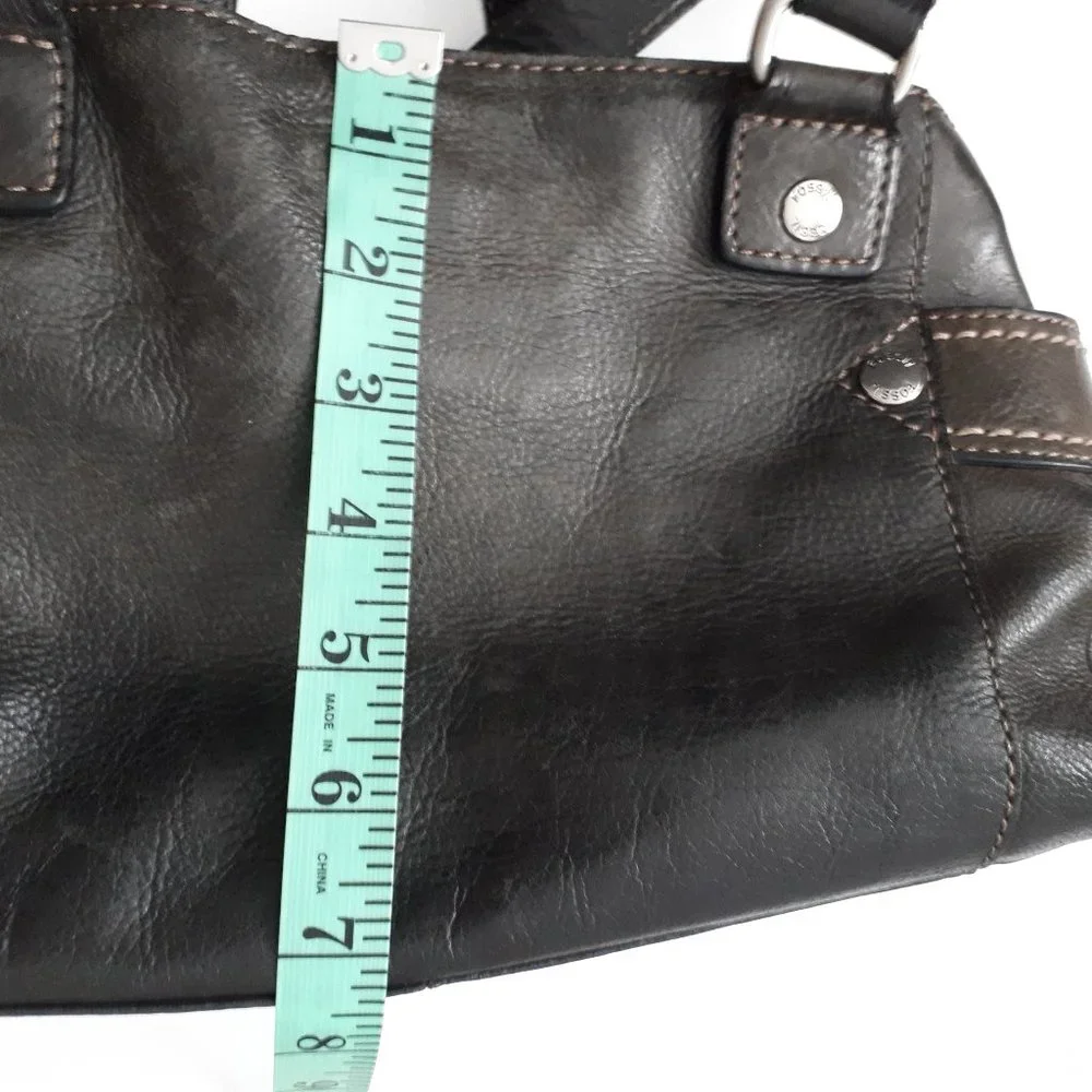 Fossil Genuine Leather Olive Green Bag - Picture 14 of 16
